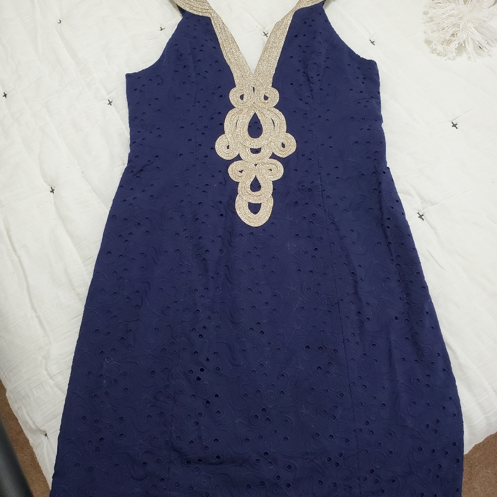 Lily Pulizter Navy Blue Dress